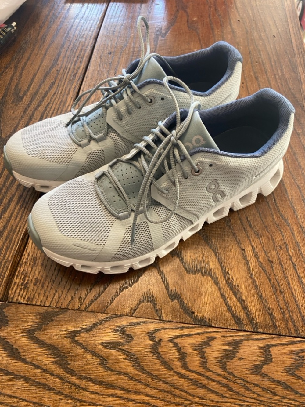 On Cloud Women's Athletic Shoes in Light Gray